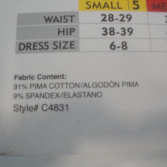 FELINA Women's Hipster Wide Waistband Pima Cotton Underwear 5 Pairs Size Small - Picture 5 of 6